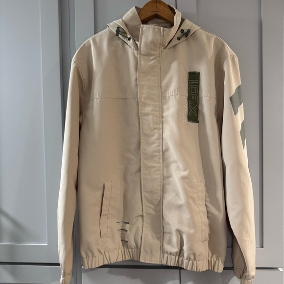 Disney‎ Parks Toy Story Buzz Lightyear Star Command Neutral Tan Zip Up Jacket Sm - Picture 3 of 10